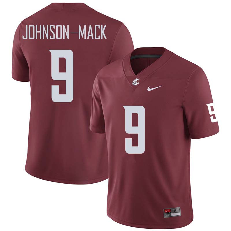 Men #9 Isaiah Johnson-Mack Washington State Cougars College Football Jerseys Sale-Crimson - Click Image to Close